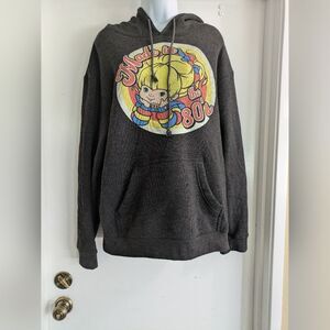 Rainbow bright XL Made In The 80's Dark Grey Hooded Sweatshirt